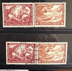 GERMANY – Zusammendrucke Mi. # 503-4 used – Mint NG / Used – CV € 70 $80