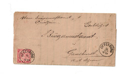 Baden, 3 Kr, German States, Offenburg, folded letter, 1871