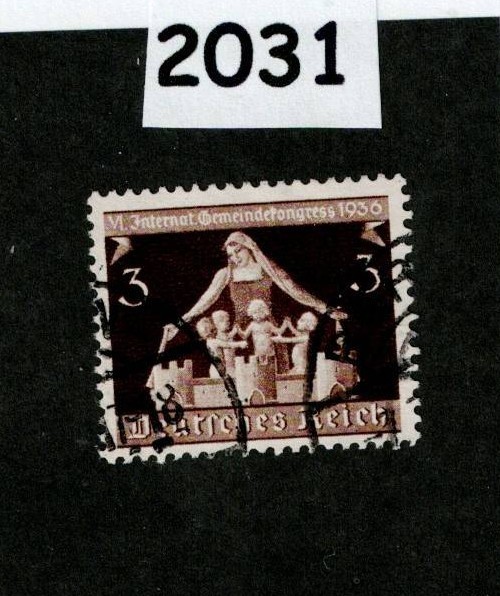 Used Stamp Sc 473 Germania Congress of Municipalities Germany 1936 #2031