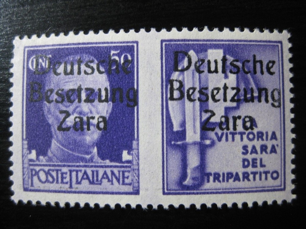 ZARA THIRD REICH WWII OCCUPATION Mi. #20 type 2 scarce mint stamp! CV $48.00