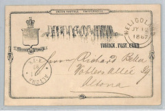 HELIGOLAND (German) Stationery Card 10pf Used 1887 CDS Altona {samwells}XT311