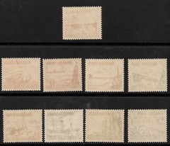 B107-B115 1937 GERMAN REALM Winter Relief: Ships Winterhilfswerk: Schiffe MNH