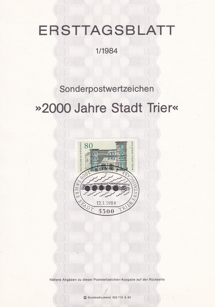 Bundesrepublik ETB 1197 Scott 1409 Trier