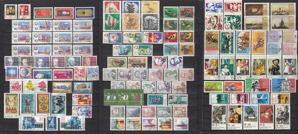 East Germany GDR DDR 1967-1974 – 31 full sets – used (a77)