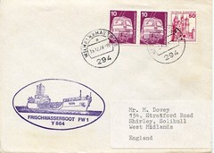 GERMANY FISHING BOAT FW 1 Y 864 FDC1867