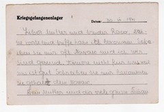 WW II SERBIA POW CARD AT OFLAG 78 LOCATED AT EICHSTATT GERMANY