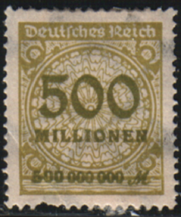 28278 Germany 1923 Inflation Stamp Scott #293 Mint Hinge Remains