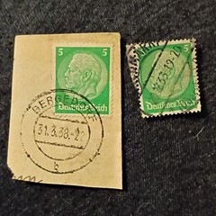 34 Germany Deutsches Reich Used Germania Postage Stamp Lot Handstamped 5-60 Pf