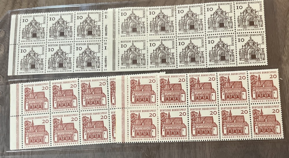 4 MNH GERMANY BOOKLET PANE SEE SCAN FOR CONTENT 1308