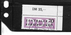 EAST GERMANY DDR SC#O36 1956 OFFICIAL CTO USED XF OLD CLASSIC B.O.B STAMP