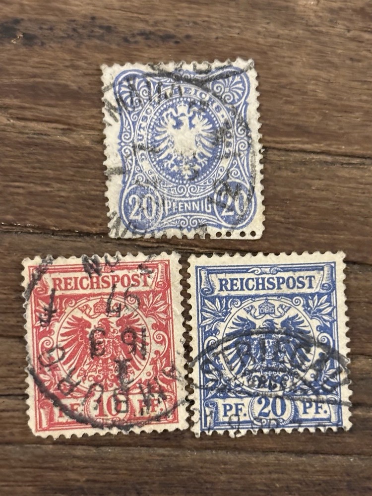 Germany. Early Issues. 1875(1) And 1889(2). All Used