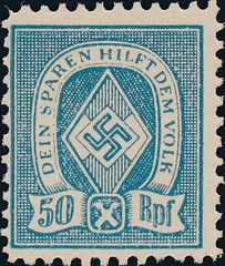 Stamp Germany Revenue WWII War Era Sport Folk HJ 10 50 MNH