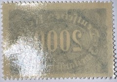 Travelstamps: 1922 Germany Reich Sc # 205/ Mi: #253 Number Horizontal Oval, MNH