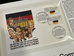 1990 German Reunification Stamps & Covers with Presentation Folder MINT