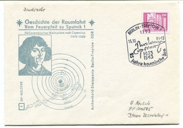 1981 Geschichte Raumfahrt Vom Feuerpfeil Sputnik 1 Copernicus Berlin Trepton DDR