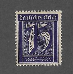 MNH Stamp PF75 Scott #170 Germania Weimar German Republic 1921 – 1922 issue