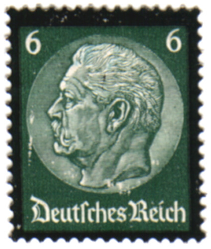 27553 Germany Stamp Scott #438 President Von Hindenburg Memorial Stamp No Gum