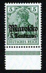 Stamp Germany – Morocco, Scott # 21 Mint NH