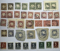 38 Bavaria Bayern Used Stamp Lot Coat Arms Ludwig München Cancel 1890s-1920s