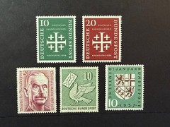 Germany # 744 – 746, 752, 754 MNH 2024 Scott Catalogue Value $ 10.40