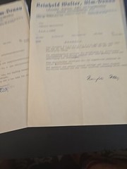 Post WW2 WWII German Document Lot Female War Wounded Caregiver References 1950