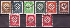 Germany Stamps #O80-O86 Used 1934 WWII War Reich Emblem Dienst