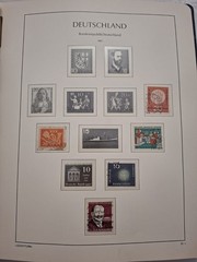 BRD Sammlung 1951-1963 in Leuchtturm-Vordruckalbum – Posthorn-Satz, Heuss, Europ