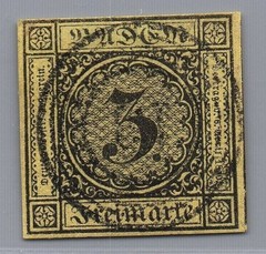 Baden Michel No. 2 stamped