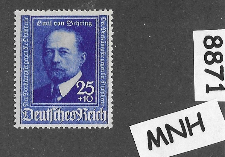 MNH stamp Sc B187 Third Reich era Germany 1940 Von Behring Scientist #8871