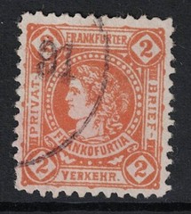 Germany Frankfurt 2pf Private Stamp Used / 1891 CDS – S24988