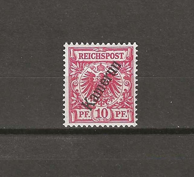 GERMANY/CAMEROON 1897/1899 MI 3c 10pf Dark Rose Red MNH CERT
