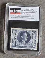 Third Reich WWII Nazi German Adolf Hitler 55th Birthday NSDAP Stamp Set 1943