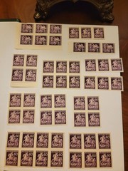 Large collection of 220 MNH stamps of BOHEMIA AND MORAVIA, WWII, 1943 60h day