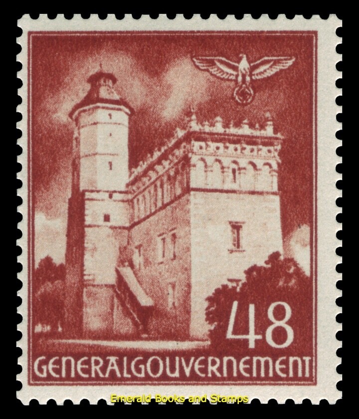EBS Generalgouvernement 1941 – Sandomierz Town Hall – Cracow – Michel 69 – MNH**