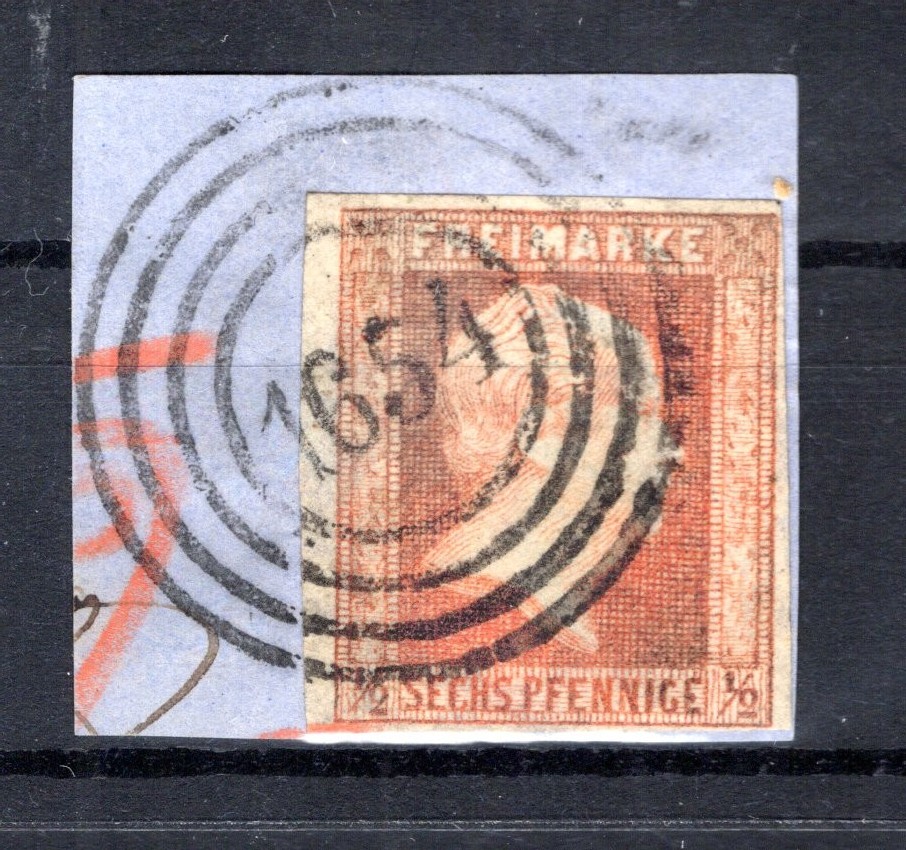 Prussia Number Stamp 1654 Witten On 1 Impeccable Postmarked Luxury Letter Piece