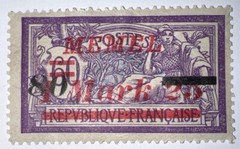 Travelstamps: 1922-23 Memel Stamps Sc#99 80 Mark Surcharge, OP, Mogh