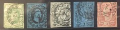GERMAN STATES – SAXONY – POSTMARKED SINGLES – 1851-1860