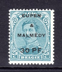 Germany, Belgium Occupation Scott #1N22 F/VF MNH 1920 30 Pfg Eupen & Malmedy
