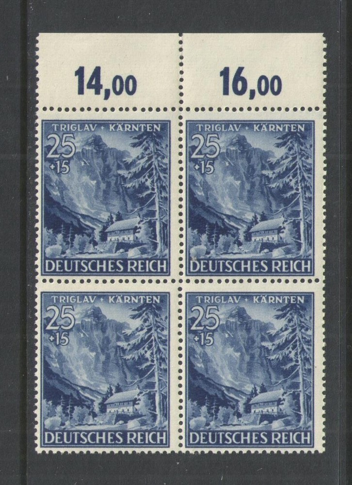 1941 GERMANY Scott # B197 { BLOCK of 4 } { 14,00 – 16,00 TAB } MNH