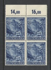 1941 GERMANY Scott # B197 { BLOCK of 4 } { 14,00 – 16,00 TAB } MNH