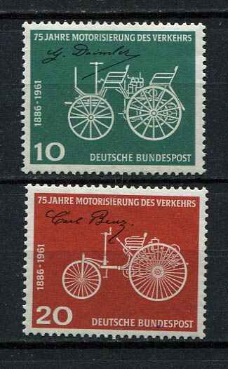 Germany – BRD : Motorized traffic anniv. set from 1961 – mint NH