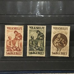 SAAR Saargebiet Volkshilfe Semi Postal Stamp Collection GERMANY Used & Mint