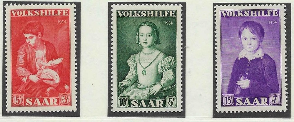 1954 Saar – Scott B101-B103 – MNH, Undisturbed OG – Choice!