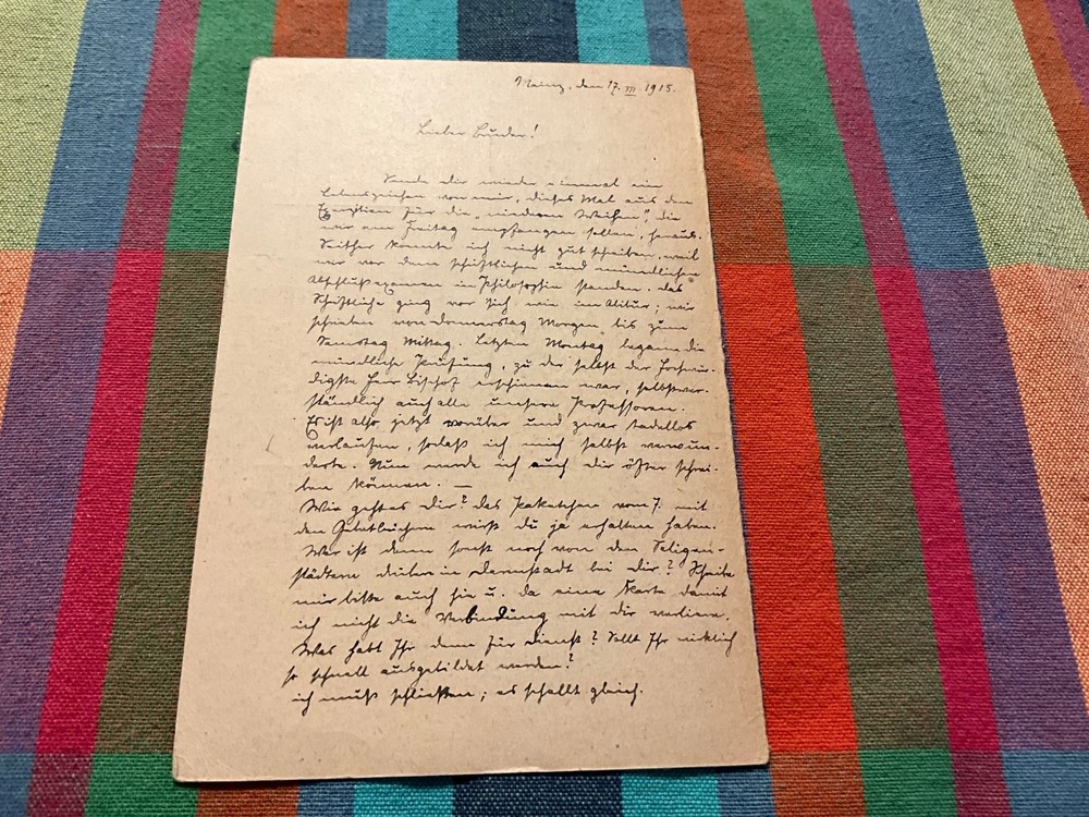 Germany WW1 PC from Soldier. No.12