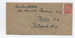 1945 Germany soviet occupation West Saxony 12pf imperf on cover [g.1214]