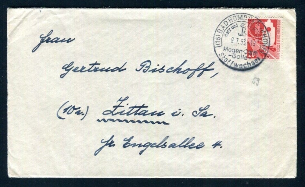 FEDERAL 1953 169 TRAFFIC EXHIBITION on LETTER (C3657