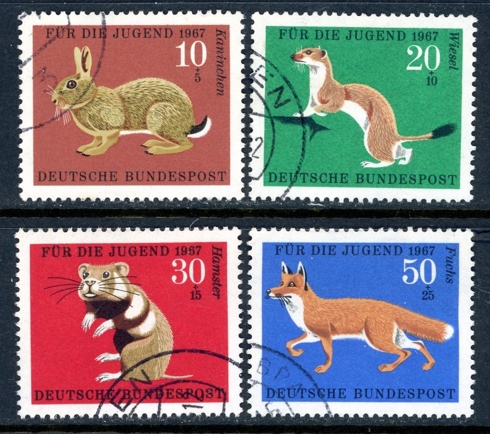 Stamps Germany, Scott # B422-B425 used, complete set