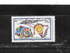 GERMANY GERMAN SC1573 1989 60PF KITES MNH COMMEMORATIVE OLD VF STAMP