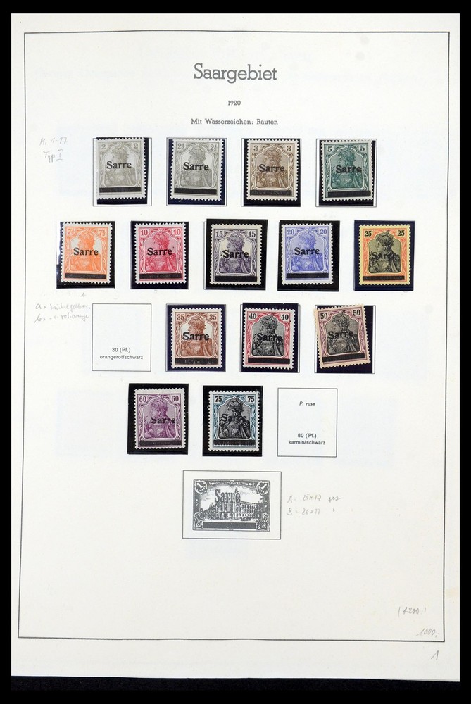 GERMANY SAAR Deutschland 1920-1959 MNH MH Used w/ Covers Cards Stamp Collection