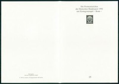 GERMANY FOLDER 1992/25 WAPPEN BLAZON BERLIN